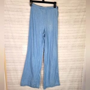 American Apparel Charlie Wide Leg Pants in Dark Wash Indigo, sz XS